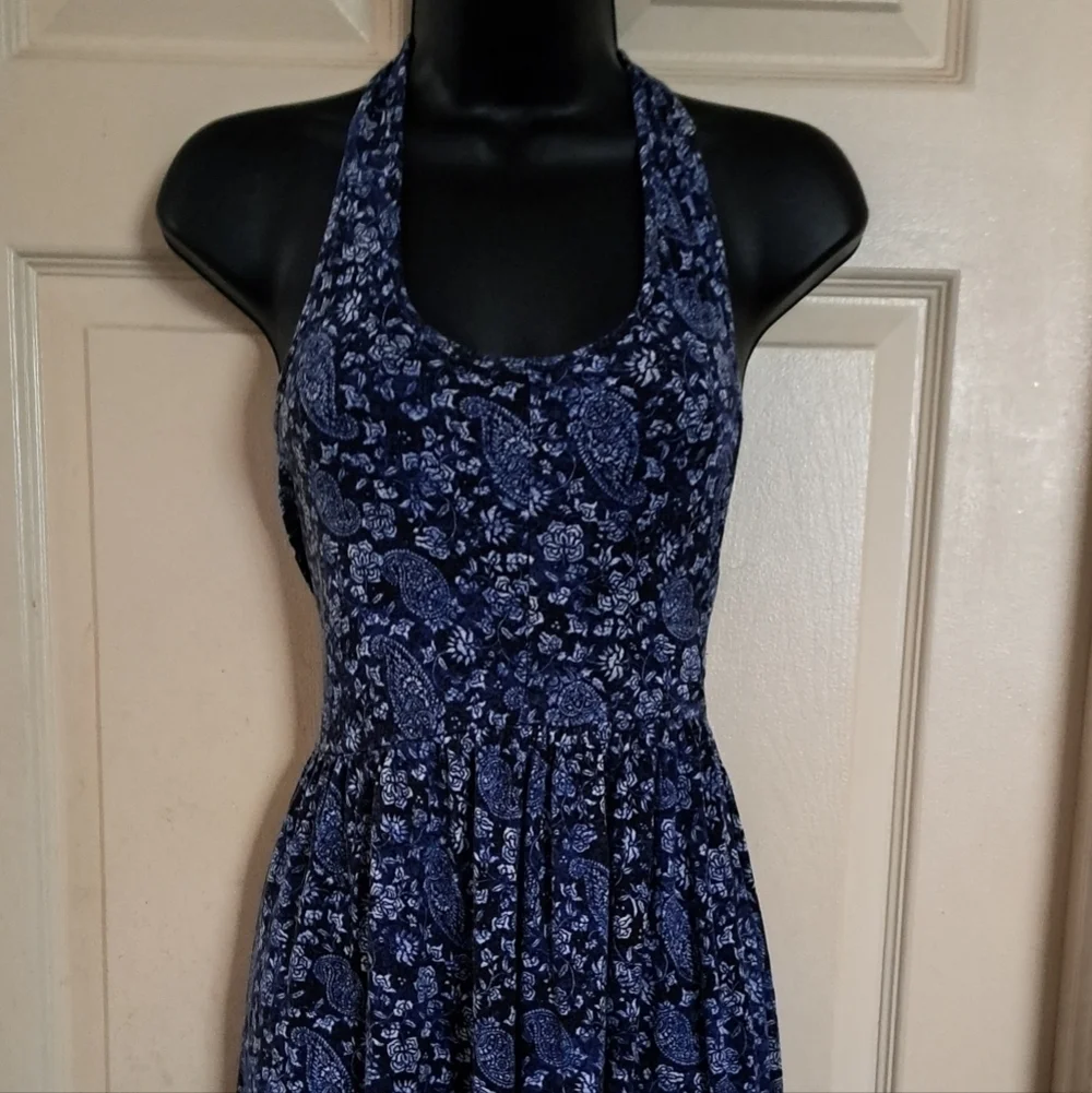 No brand Razor back blue dress - Picture 1 of 3